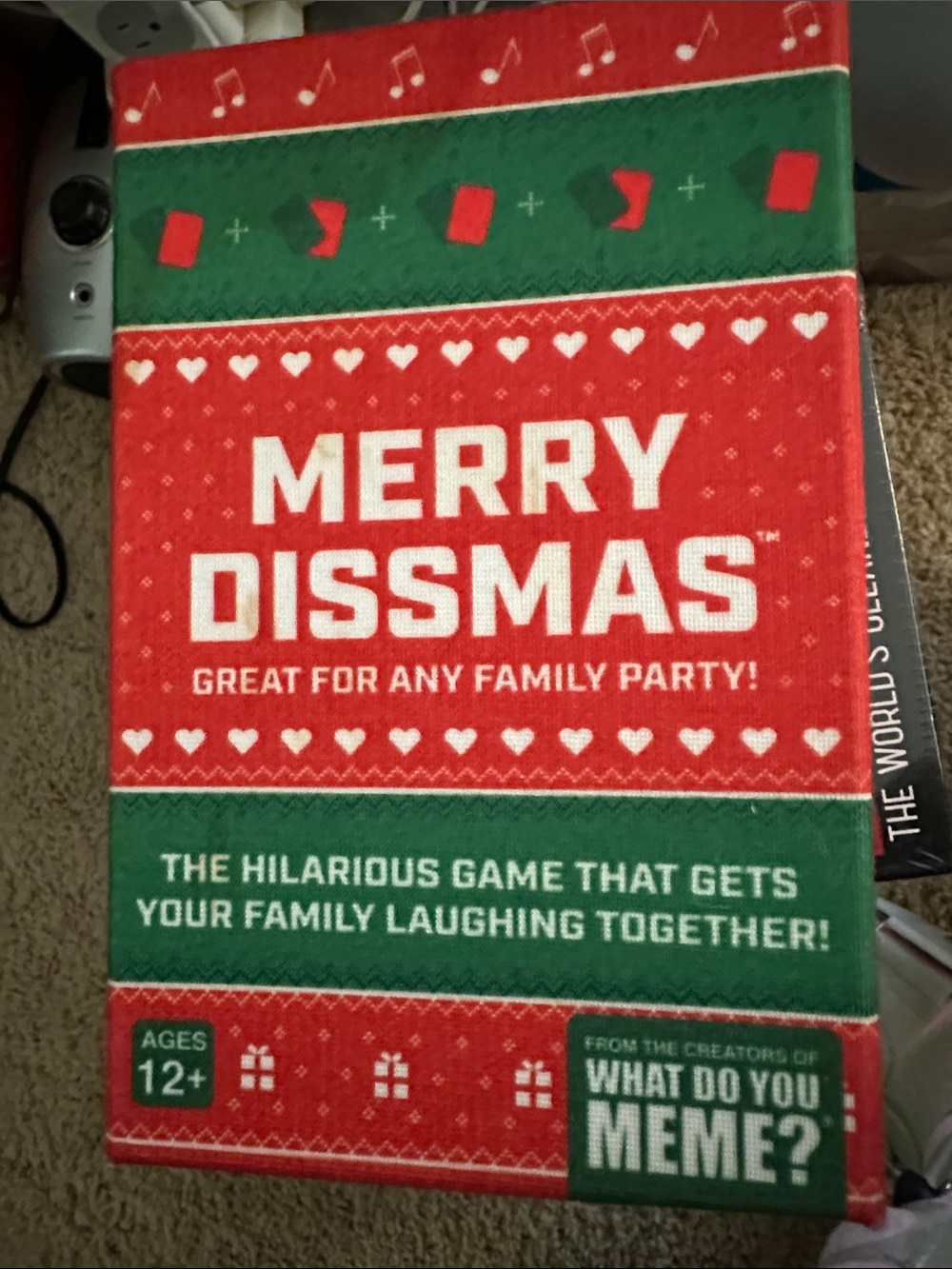 Merry Dissmas Family Party Game - Red & Green